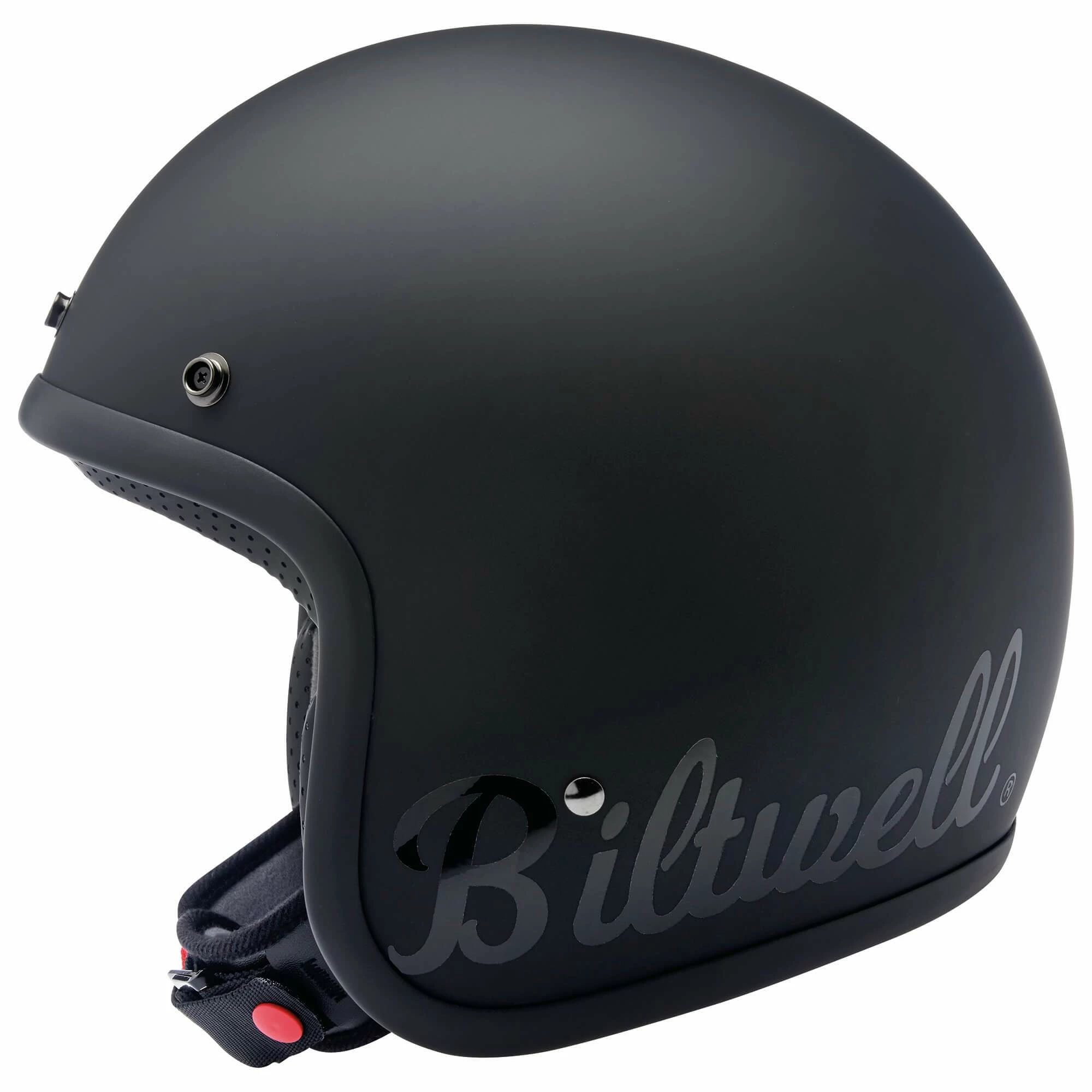 Biltwell Bonanza Helmet DOT Approved Helmet - Flat Black Factory 4 Biltwell Bonanza Helmet DOT Approved Helmet - Flat Black Factory - Image 4