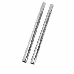 V-Twin Manufacturing 39MM Chrome Fork Tubes - 25-3/8 Inch - 2 Over