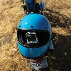 Biltwell Gringo DOT/ECE Approved Full Face Helmet - Gloss Tahoe Blue -Biltwell Shop 011477 Biltwell Gringo Dot ECE Approved Full Face Helmet Gloss Tahoe Blue 2