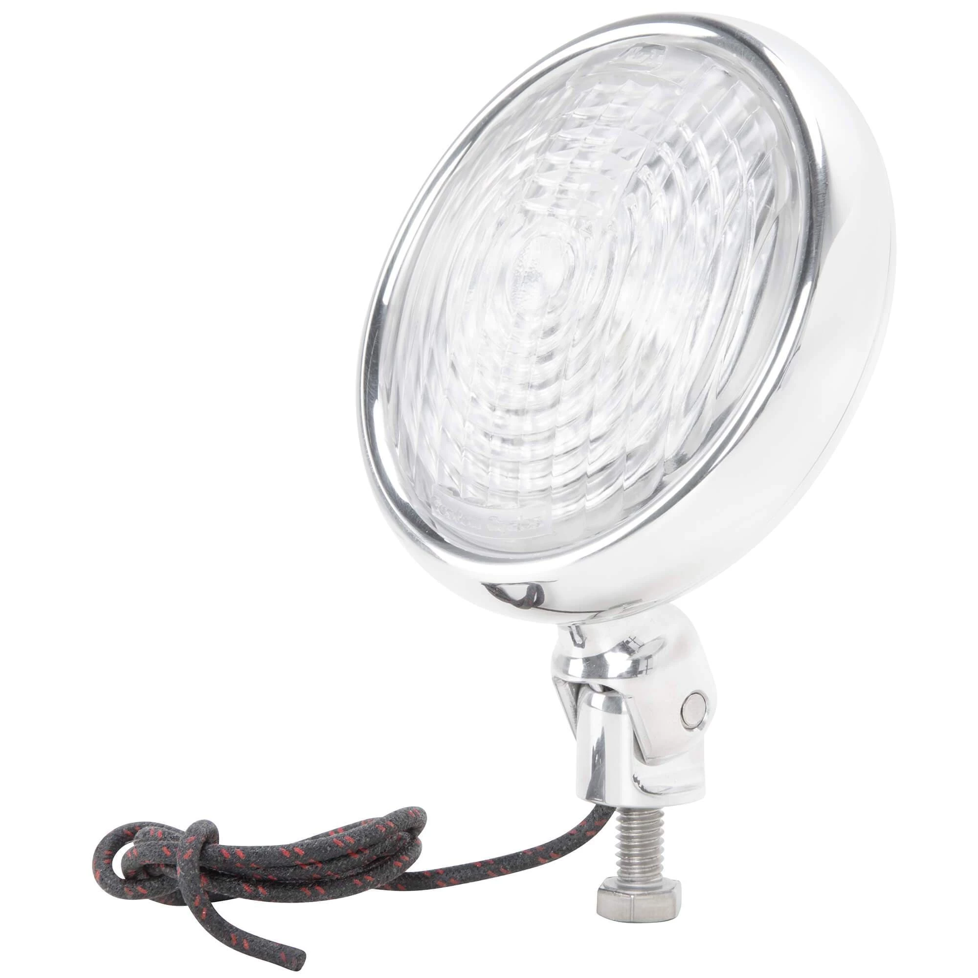 FNA Custom Cycle 3-1/4 Inch Pancake Headlight - Clear Lens 1 FNA Custom Cycle 3-1/4 Inch Pancake Headlight - Clear Lens