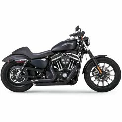 Vance & Hines Shortshots Staggered Exhaust System - Black - 2014-Up Harley-Davidson Sportster XL -Biltwell Shop 011666 Vance and Hines Shortshots Staggered Exhaust System Black 2014 Up Harley Davidson Sportster XL 1