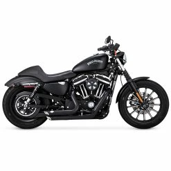 Vance & Hines Shortshots Staggered Exhaust System - Black - 2014-Up Harley-Davidson Sportster XL -Biltwell Shop 011666 Vance and Hines Shortshots Staggered Exhaust System Black 2014 Up Harley Davidson Sportster XL 5