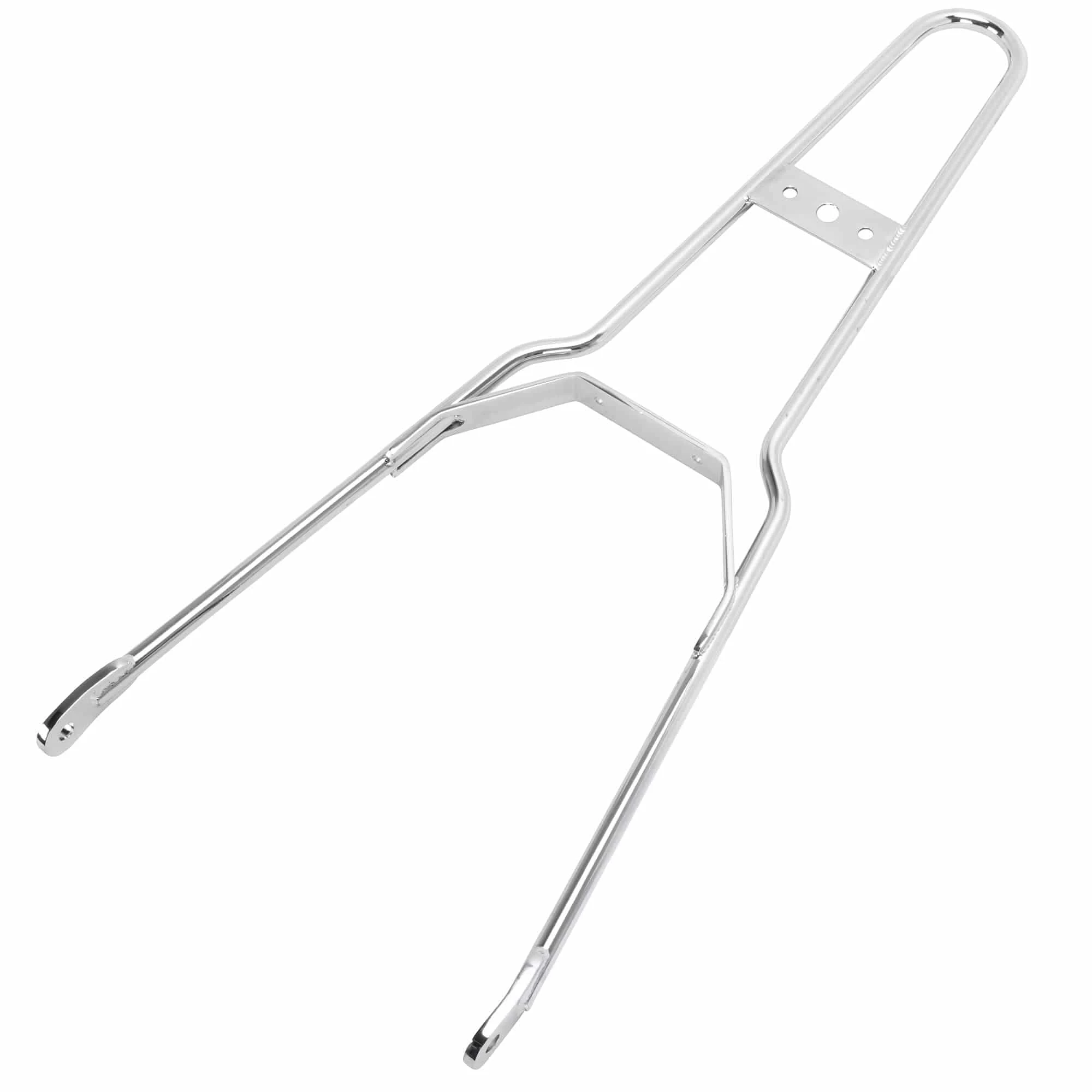 Gasbox Chrome Round Top Sissy Bar - Flat Fender - Box Tail Light 2 Gasbox Chrome Round Top Sissy Bar - Flat Fender - Box Tail Light - Image 2