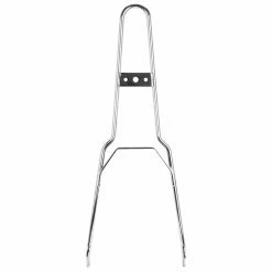 Gasbox Chrome Round Top Sissy Bar - Flat Fender - Box Tail Light