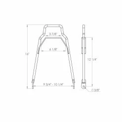 Gasbox Chrome Shorty Grab Bar - Flat Fender 7 Gasbox Chrome Shorty Grab Bar - Flat Fender -Biltwell Shop 011914 Gasbox Chrome Shorty Grab Bar Flat Fender Specs