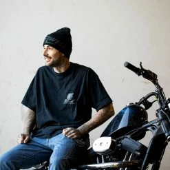 Biltwell Woven Bolts Beanie - Black -Biltwell Shop 011918 Biltwell Beanie WovenBoltsBlack 5