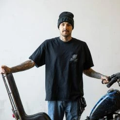 Biltwell Woven Bolts Beanie - Black -Biltwell Shop 011918 Biltwell Beanie WovenBoltsBlack 7