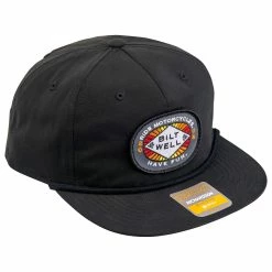 Biltwell RMHF 2 Snap Back Hat - Black -Biltwell Shop 011919 Biltwell SnapBack RMHF2Black 1