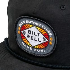 Biltwell RMHF 2 Snap Back Hat - Black -Biltwell Shop 011919 Biltwell SnapBack RMHF2Black 3