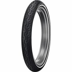 Dunlop Tires D402 Harley-Davidson MH90-21 Medium Whitewall Front Motorcycle Tire