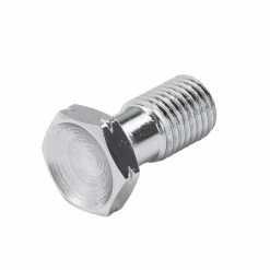 Goodridge 10mm X 1.25mm Single Banjo Bolt - Chrome -Biltwell Shop 012016 Goodridge 10mm 1 25mm Single Banjo Bolt Chrome 6