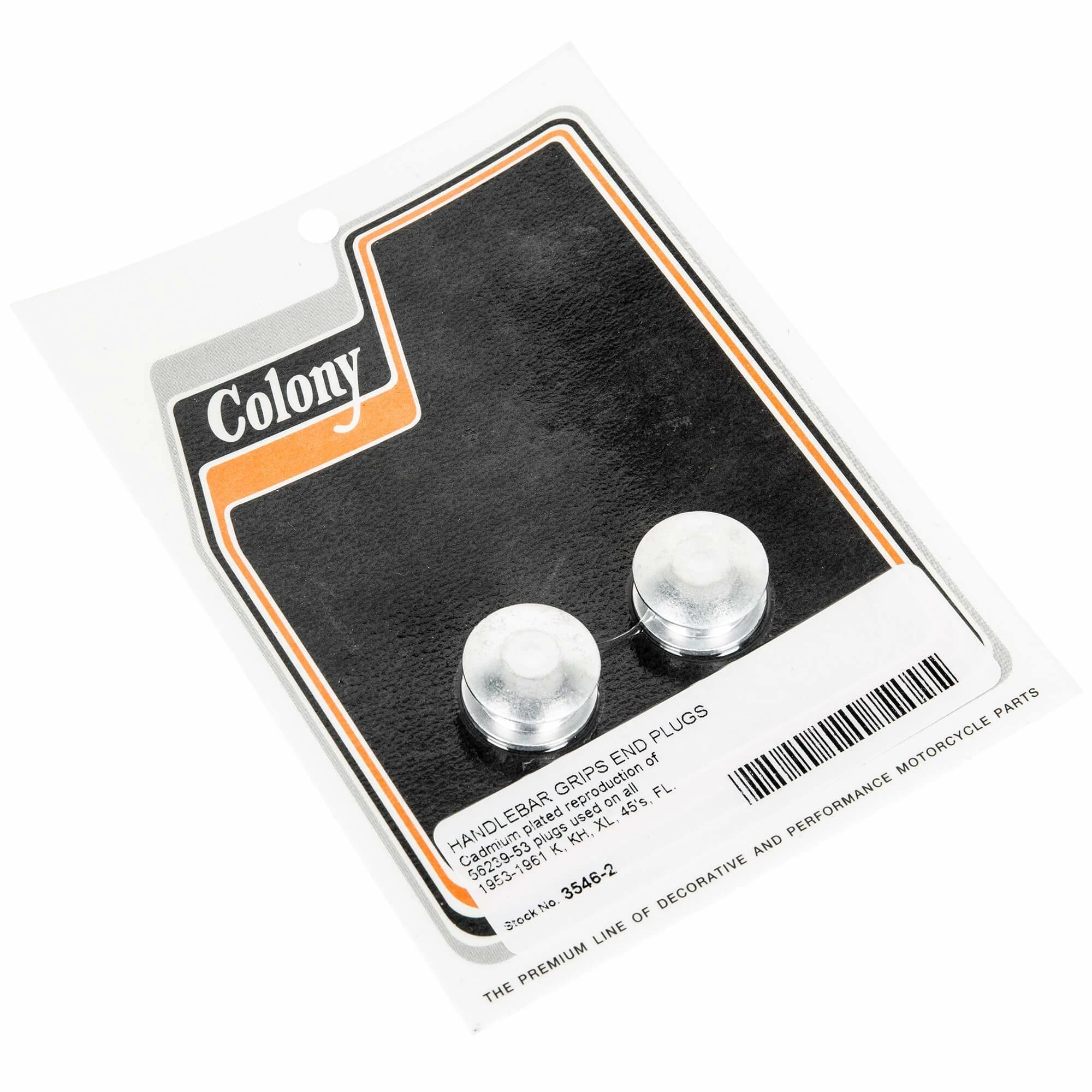 Colony #3546-2 Handlebar Grips End Plugs 1953-61 Harley-Davidson K KH XL 45's FL 1 Colony #3546-2 Handlebar Grips End Plugs 1953-61 Harley-Davidson K KH XL 45's FL