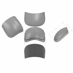 Burly Brand Outlaw Fairing - Universal Mount Fits 35-49mm Forks 9 Burly Brand Outlaw Fairing - Universal Mount Fits 35-49mm Forks -Biltwell Shop 012163 Burly Brand Outlaw Fairing Universal Mount fits 35 49mm Forks 5