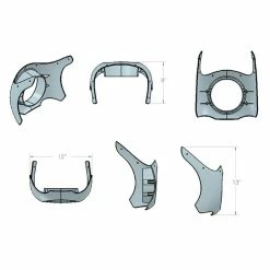 Burly Brand Outlaw Fairing - Universal Mount Fits 35-49mm Forks 8 Burly Brand Outlaw Fairing - Universal Mount Fits 35-49mm Forks -Biltwell Shop 012163 Burly Brand Outlaw Fairing Universal Mount fits 35 49mm Forks 6