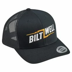 Biltwell Bolts 2 Snap Back Hat - Black -Biltwell Shop 012238 Biltwell Snap Back Hat Bolts 2 Black White Orange 1