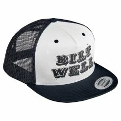 Biltwell Smudge Snap Back Hat - Black/White/Khaki