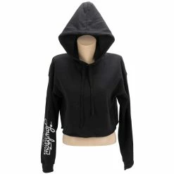 Lowbrow Customs Parts And Accessories Womens Cropped Hooded Sweatshirt -Biltwell Shop 012320 Lowbrow Customs Parts and Accessories Womens Cropped Hooded Sweatshirt 1