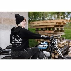 Lowbrow Customs Parts And Accessories Womens Cropped Hooded Sweatshirt -Biltwell Shop 012320 Lowbrow Customs PartsandAccessoriesWomensCroppedHoodedSweatshirt 8