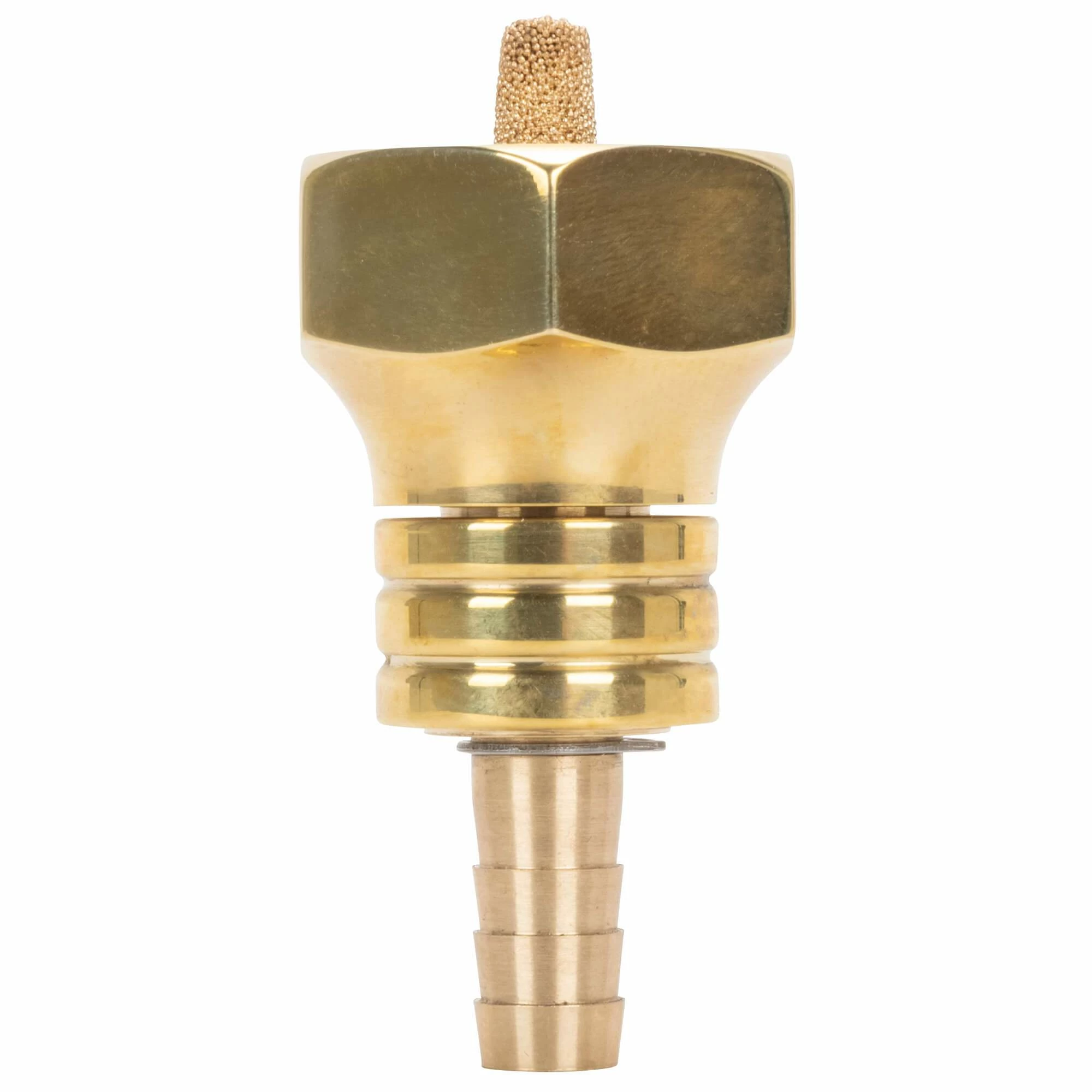 Prism Supply Co. 22mm Polished Brass Petcock 1 Prism Supply Co. 22mm Polished Brass Petcock
