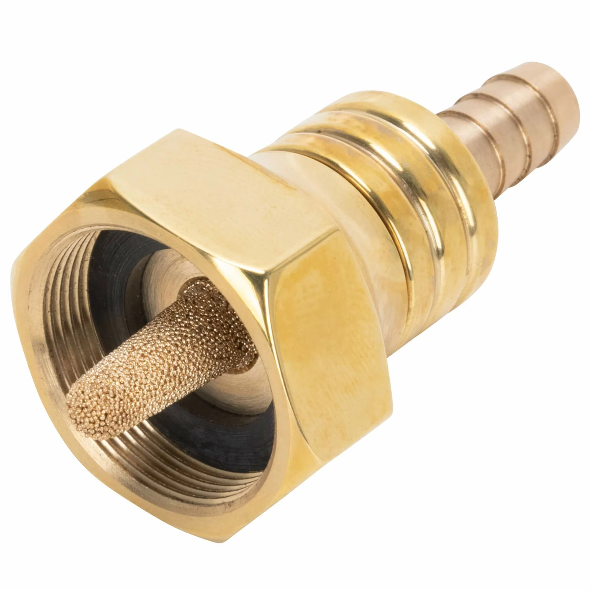 Prism Supply Co. 22mm Polished Brass Petcock 2 Prism Supply Co. 22mm Polished Brass Petcock - Image 2