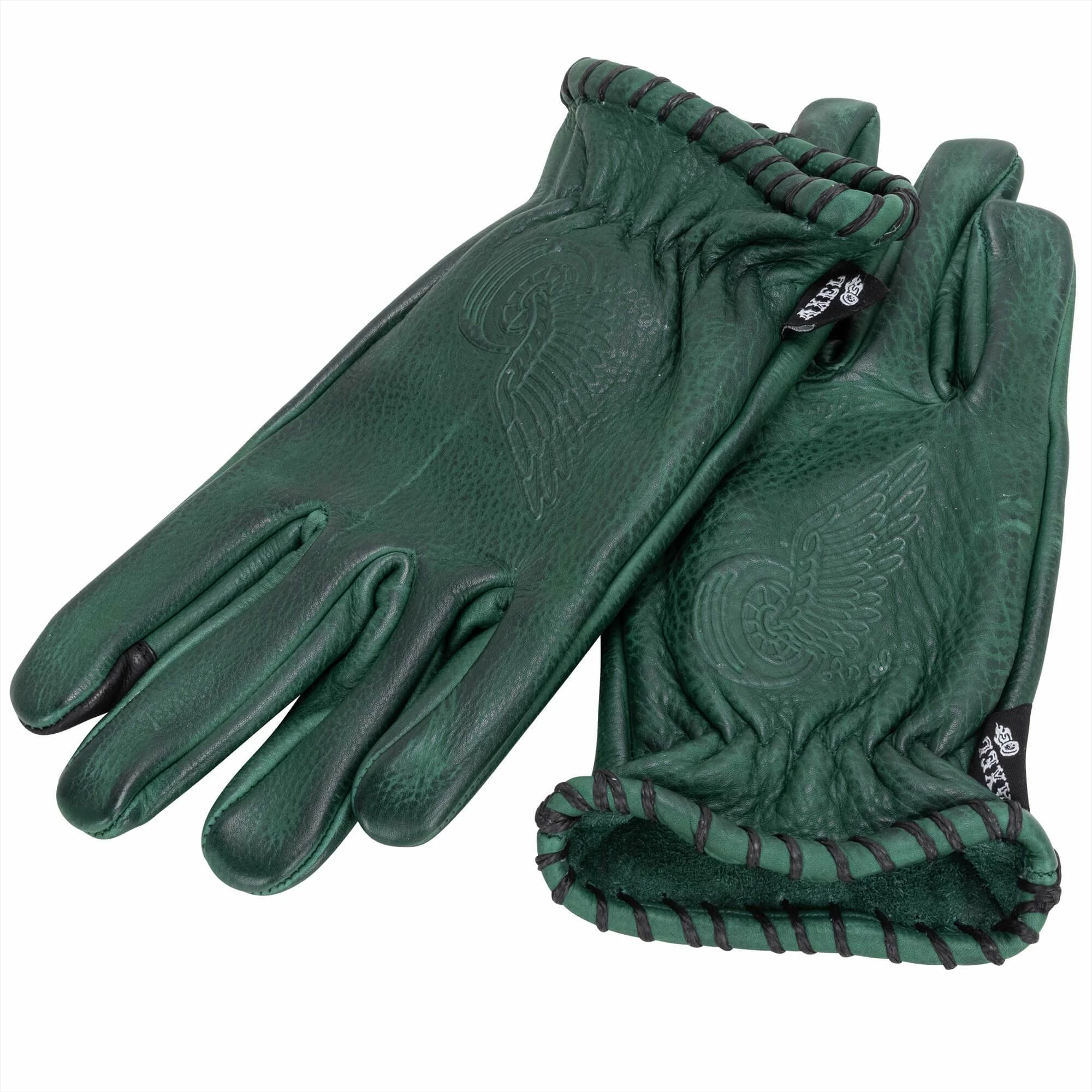 Axel Co. Green Waxed Cowhide Gloves 1 Axel Co. Green Waxed Cowhide Gloves