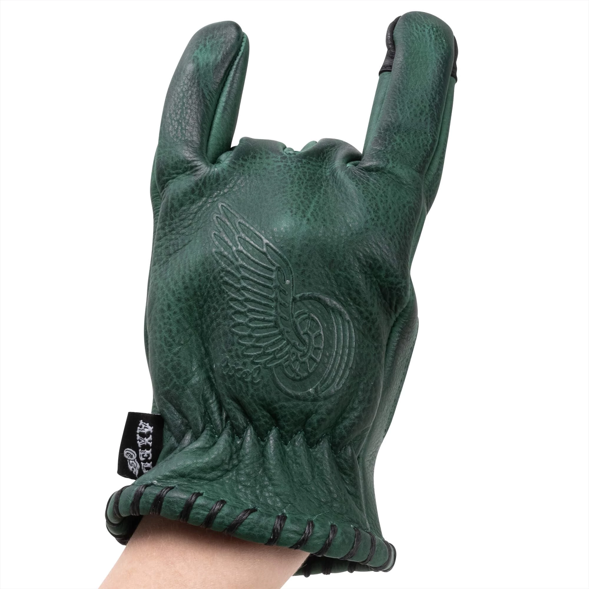Axel Co. Green Waxed Cowhide Gloves 8 Axel Co. Green Waxed Cowhide Gloves - Image 8