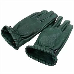 Axel Co. Green Waxed Cowhide Gloves 18 Axel Co. Green Waxed Cowhide Gloves -Biltwell Shop 012468 Axel Co GreenWaxedCowhideGloves 7