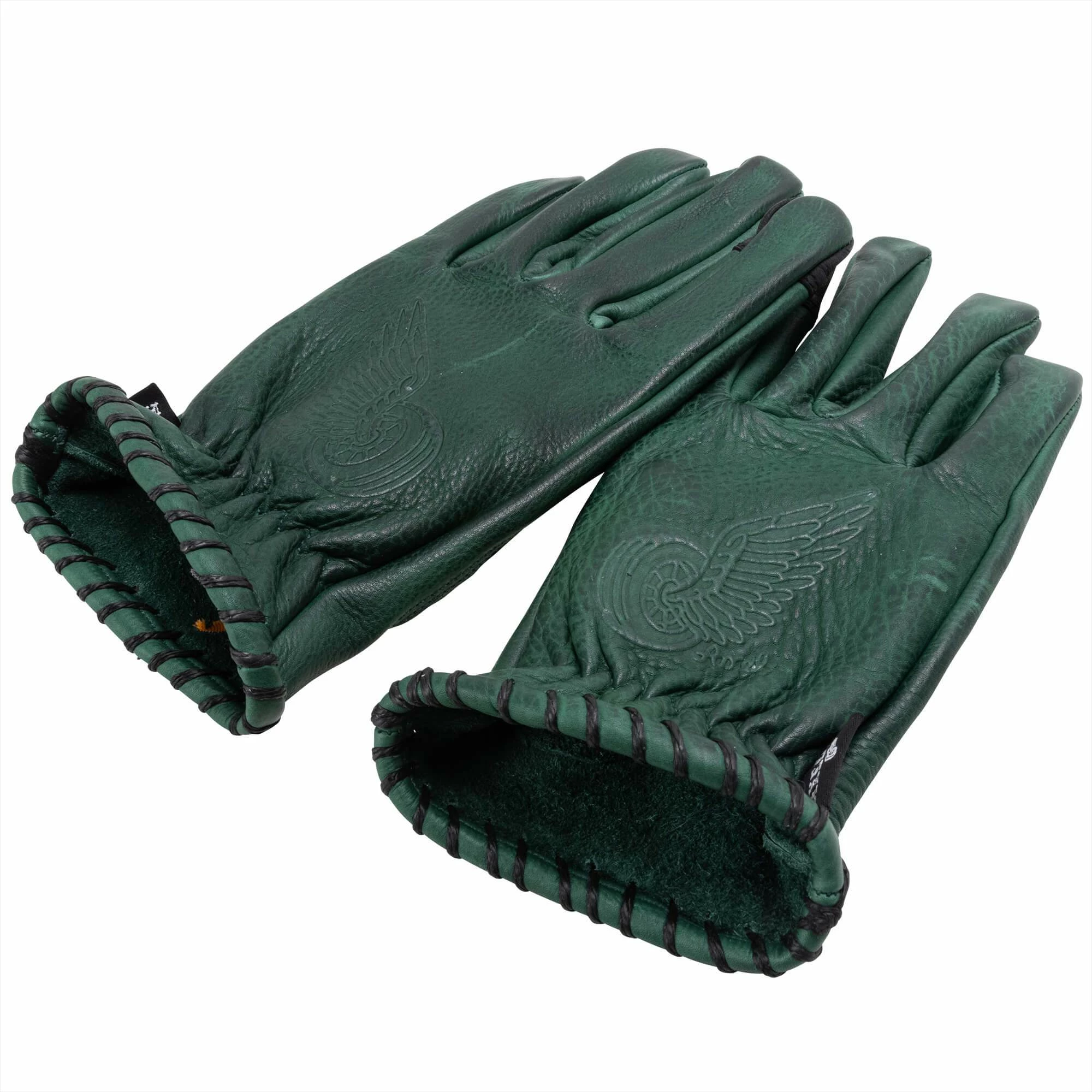 Axel Co. Green Waxed Cowhide Gloves 9 Axel Co. Green Waxed Cowhide Gloves - Image 9