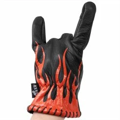 Axel Co. Flame Cowhide Gloves 17 Axel Co. Flame Cowhide Gloves -Biltwell Shop 012470 Axel Co FlameCowhideGloves 7