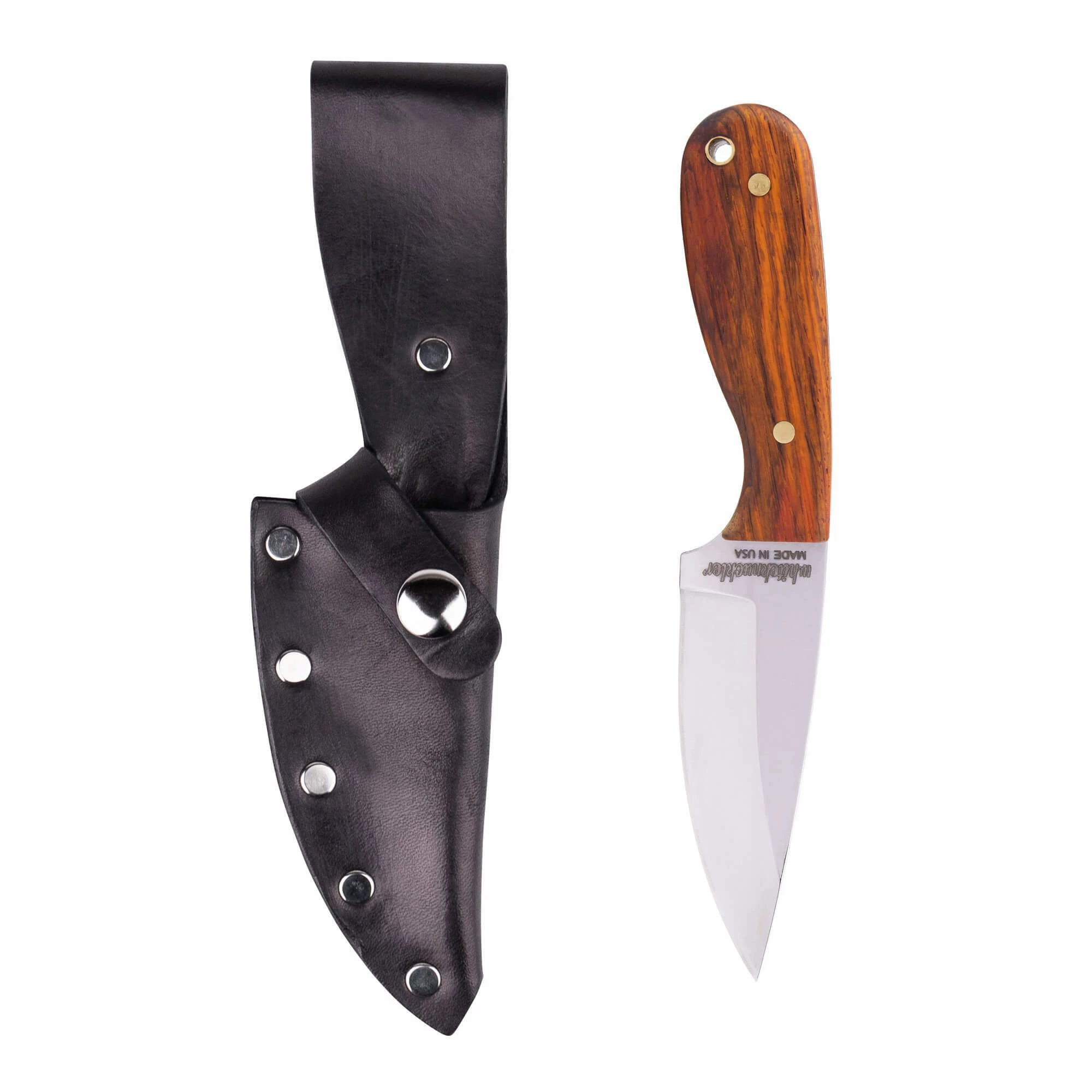 Whiteknuckler Brand Cocobolo - Model 3 Knife - Right Hand - Black Sheath 1 Whiteknuckler Brand Cocobolo - Model 3 Knife - Right Hand - Black Sheath