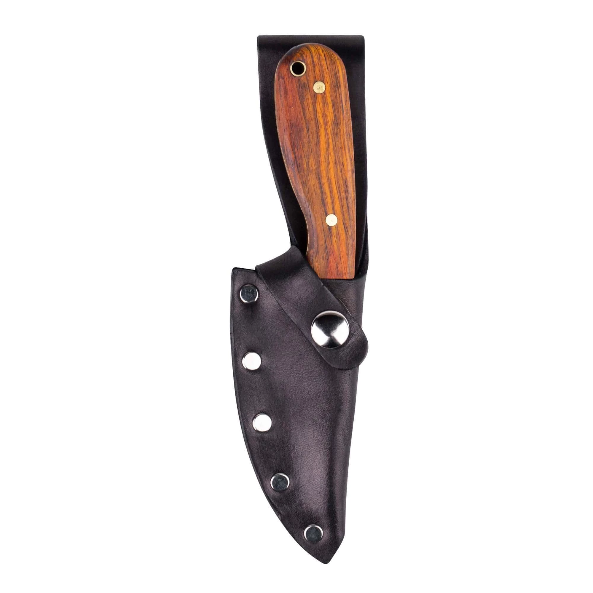 Whiteknuckler Brand Cocobolo - Model 3 Knife - Right Hand - Black Sheath 10 Whiteknuckler Brand Cocobolo - Model 3 Knife - Right Hand - Black Sheath - Image 10