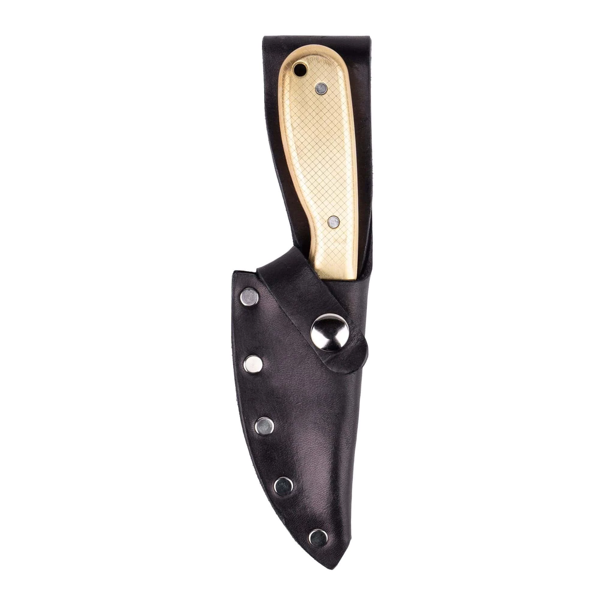 Whiteknuckler Brand 10 Oz Checkered Doubloon - Model 3 Knife - Right Hand - Black Sheath 7 Whiteknuckler Brand 10 Oz Checkered Doubloon - Model 3 Knife - Right Hand - Black Sheath - Image 7