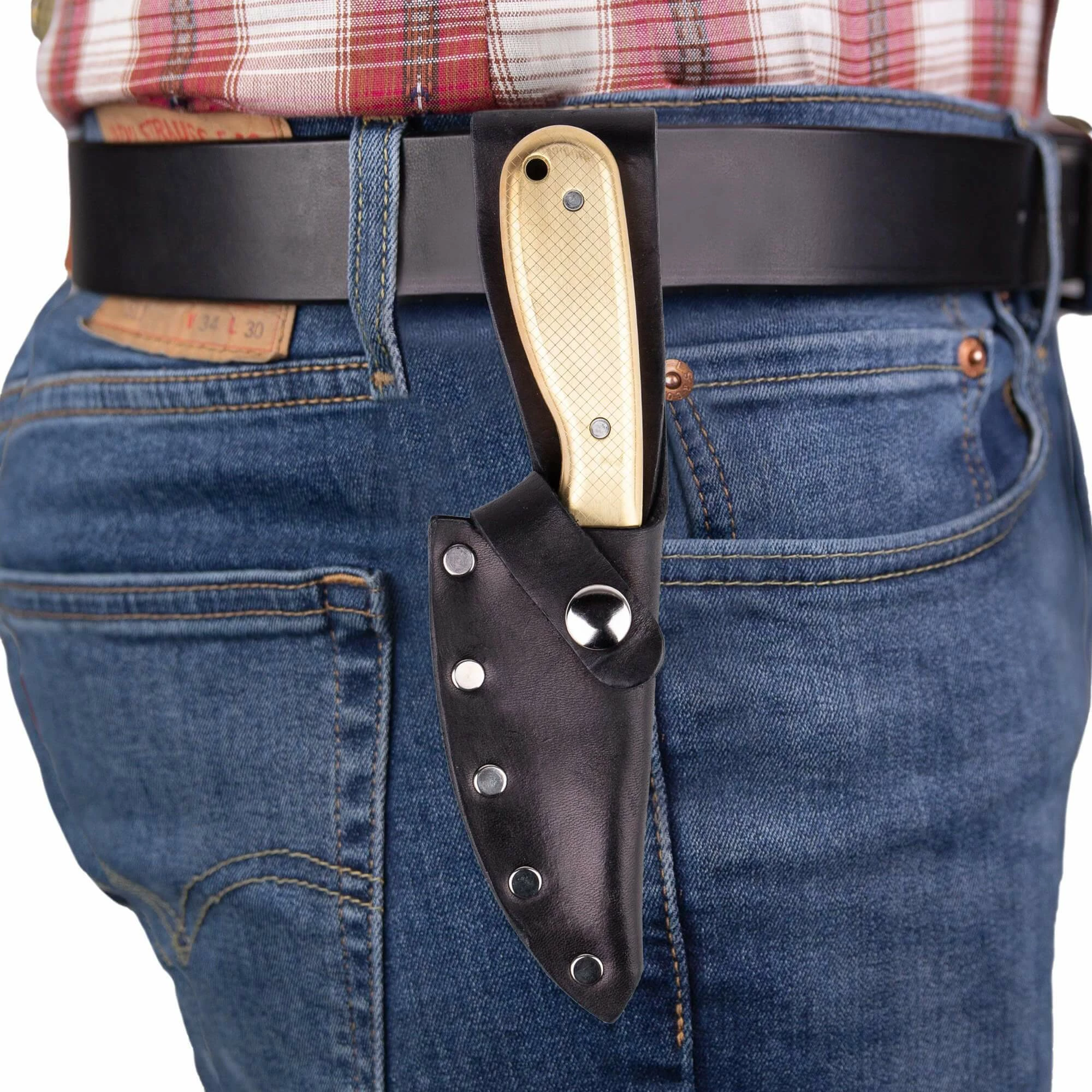 Whiteknuckler Brand 10 Oz Checkered Doubloon - Model 3 Knife - Right Hand - Black Sheath 10 Whiteknuckler Brand 10 Oz Checkered Doubloon - Model 3 Knife - Right Hand - Black Sheath - Image 10