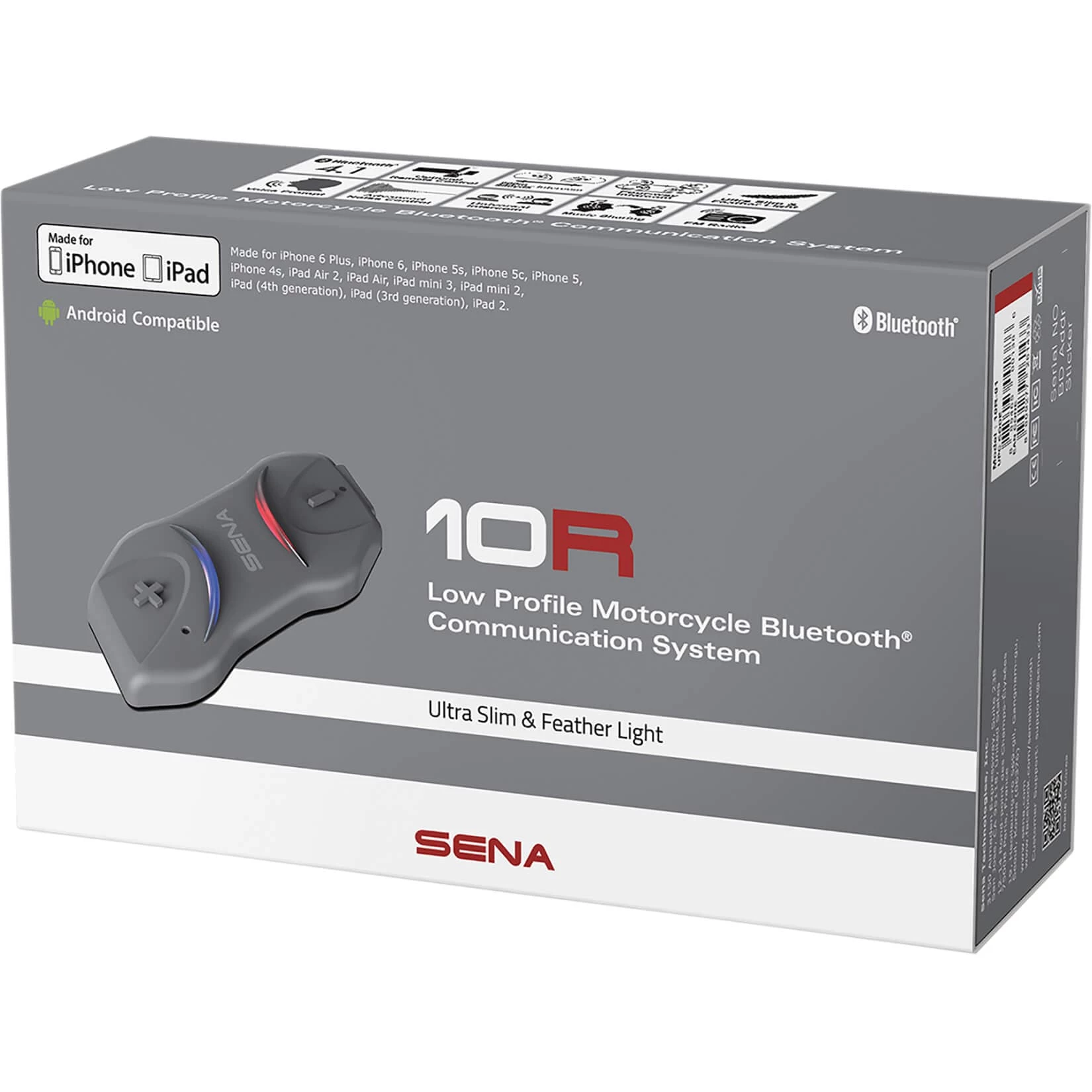 Sena 10R Low-Profile Bluetooth Headset & Intercom 2 Sena 10R Low-Profile Bluetooth Headset & Intercom - Image 2