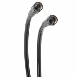 Goodridge Universal Braided Stainless Brake Line - 12" - Ebony -Biltwell Shop 012709 Goodridge Universal Braided Stainless Brake Line 12in Ebony 1