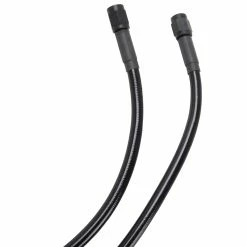 Goodridge Universal Braided Stainless Brake Line - 12" - Ebony -Biltwell Shop 012709 Goodridge Universal Braided Stainless Brake Line 12in Ebony 4