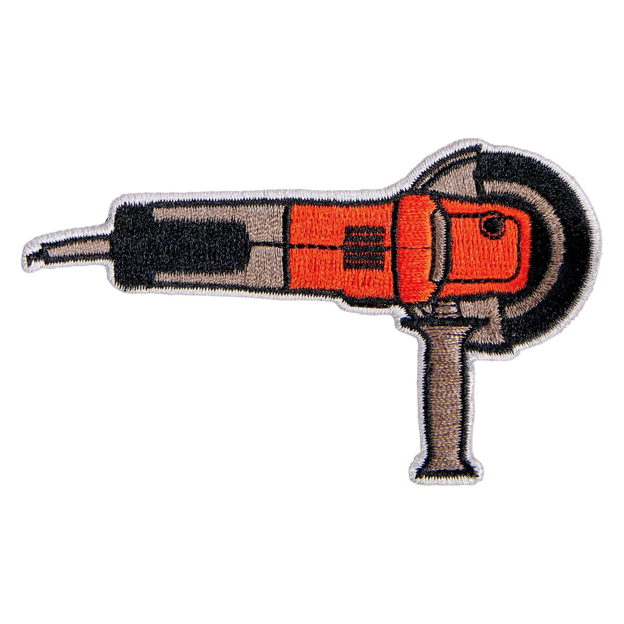 Biltwell Grind It Patch - Black/Red/Grey 1 Biltwell Grind It Patch - Black/Red/Grey