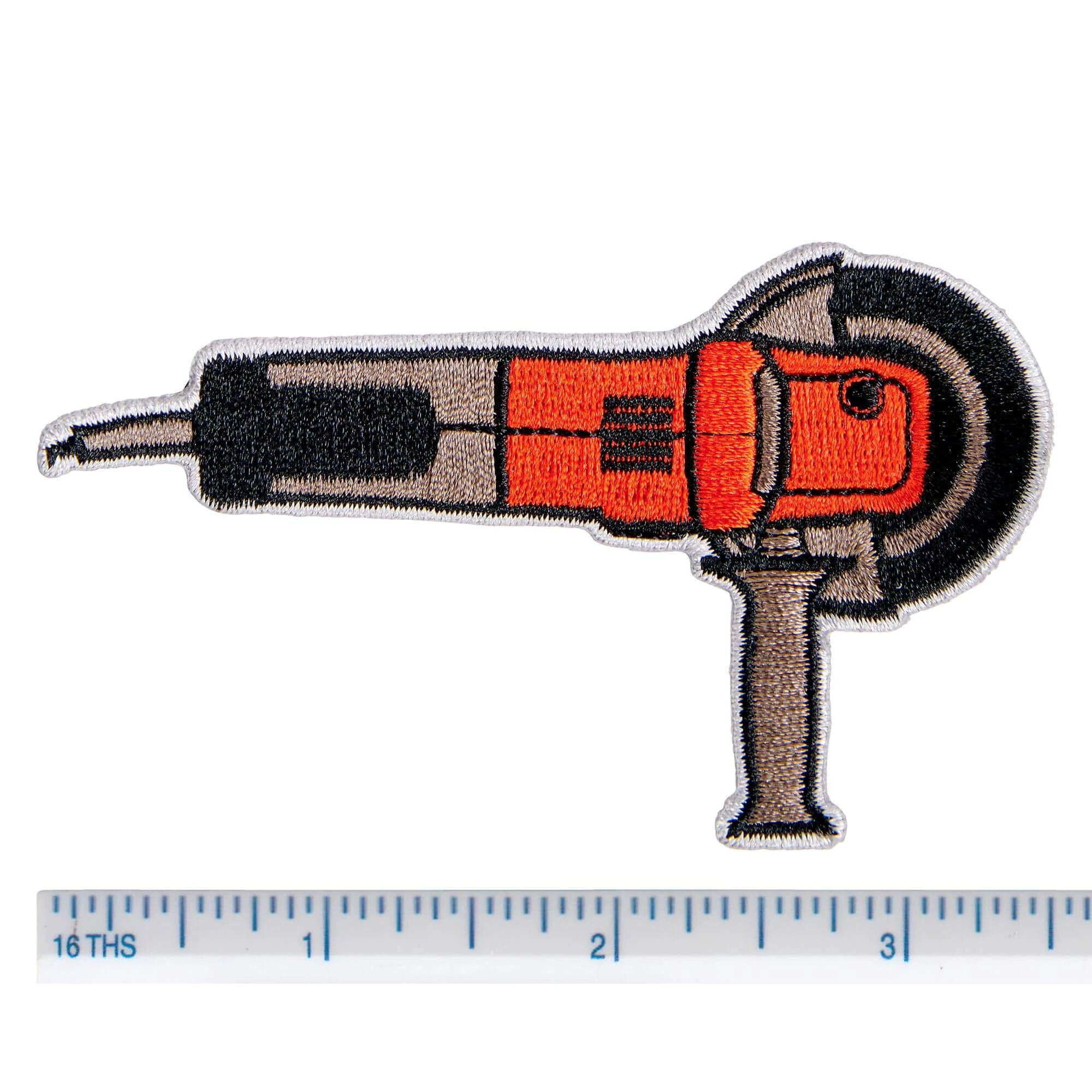 Biltwell Grind It Patch - Black/Red/Grey 2 Biltwell Grind It Patch - Black/Red/Grey - Image 2