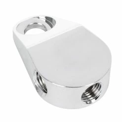 Goodridge 3/8-24 Inch I.F. Universal Front Brake Tee - Chrome