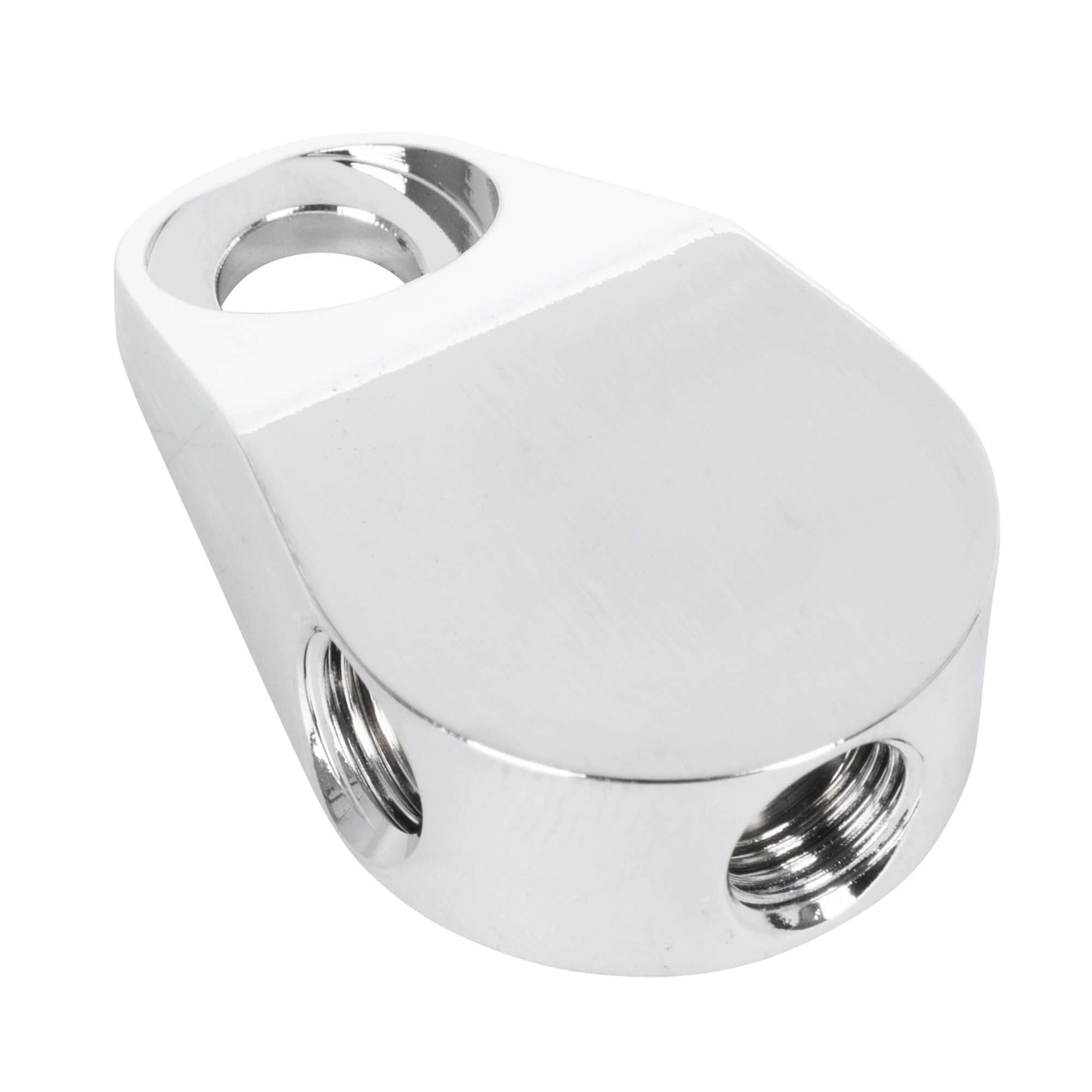 Goodridge 3/8-24 Inch I.F. Universal Front Brake Tee - Chrome 1 Goodridge 3/8-24 Inch I.F. Universal Front Brake Tee - Chrome