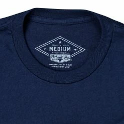 Biltwell Script T-Shirt - Black -Biltwell Shop 012819 Biltwell Script Navy T Shirt 3