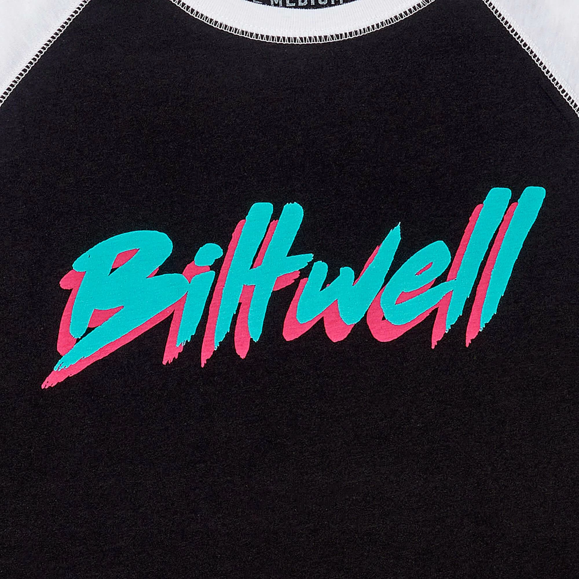 Biltwell Women's 1985 Raglan - Black/White 2 Biltwell Women's 1985 Raglan - Black/White - Image 2