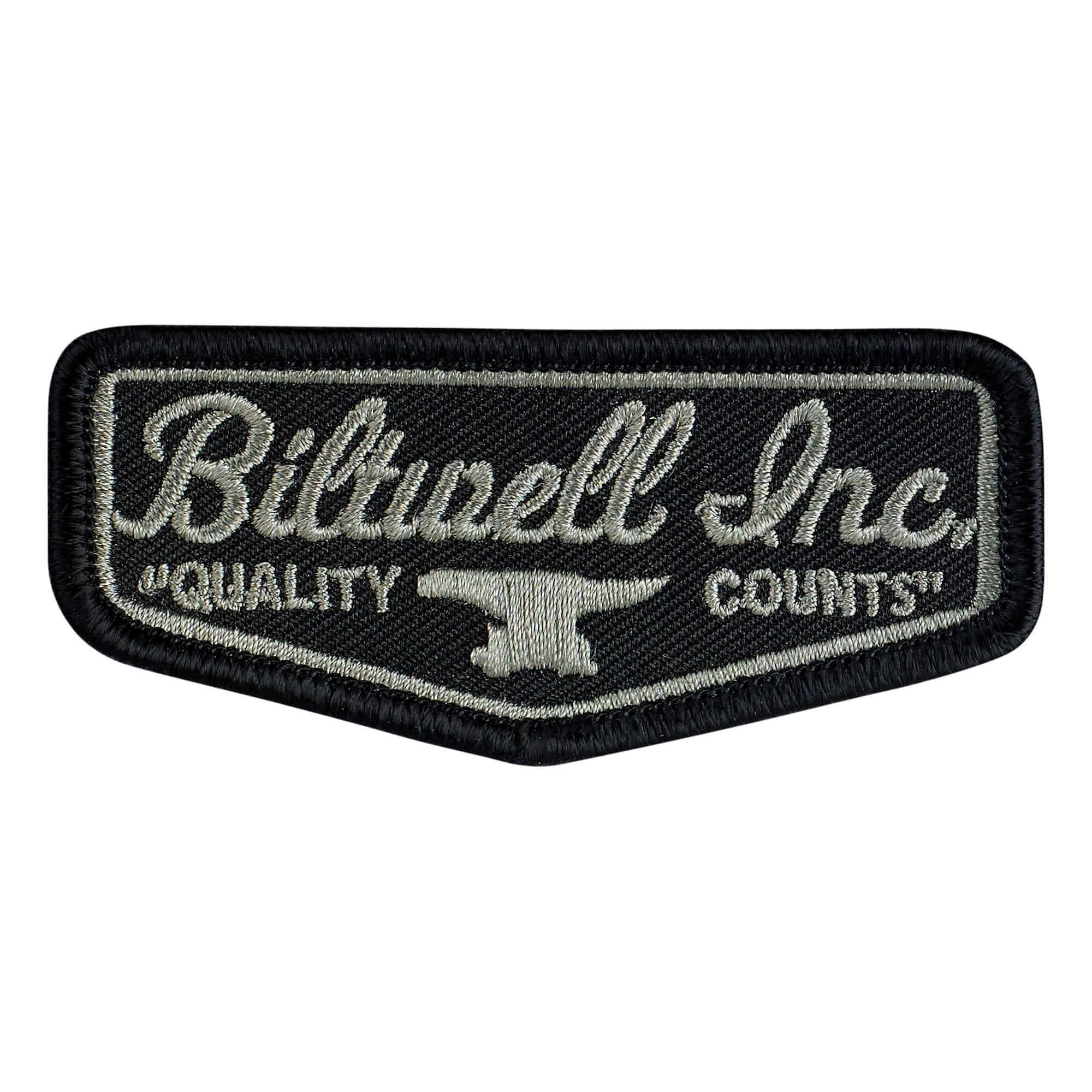 Biltwell Shield Patch - Black/Grey 1 Biltwell Shield Patch - Black/Grey