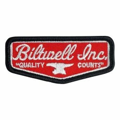 Biltwell Shield Patch - Red/Grey/Black