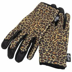 Axel Co. Leopard Print Mesh Top Gloves