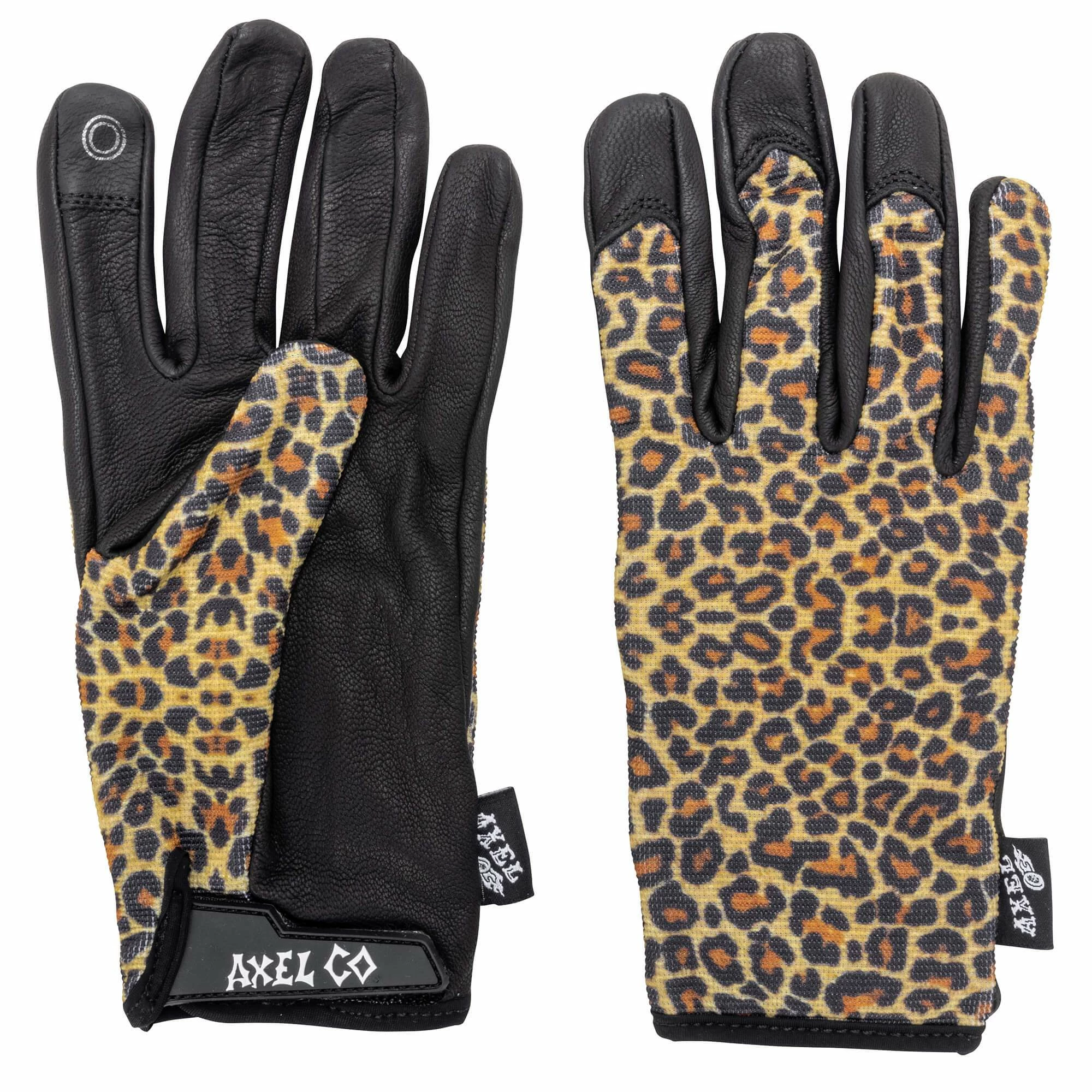 Axel Co. Leopard Print Mesh Top Gloves 2 Axel Co. Leopard Print Mesh Top Gloves - Image 2