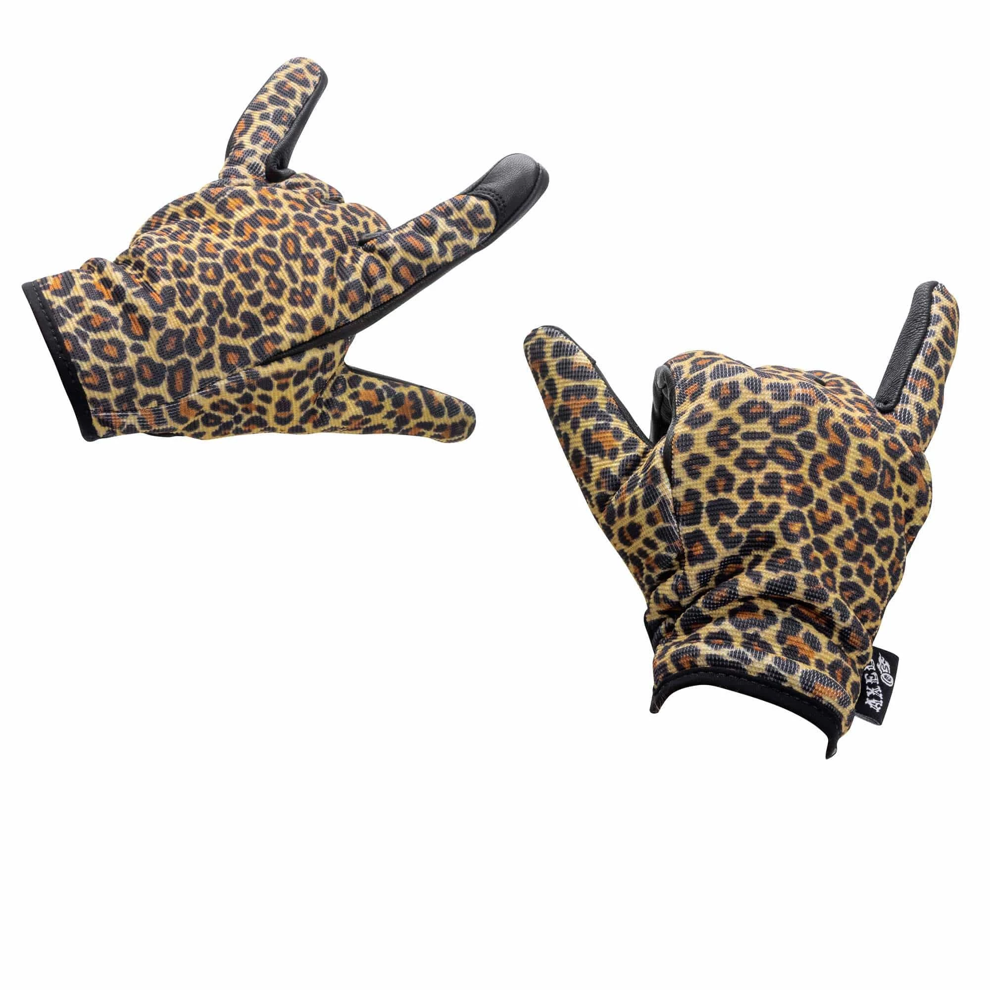 Axel Co. Leopard Print Mesh Top Gloves 6 Axel Co. Leopard Print Mesh Top Gloves - Image 6