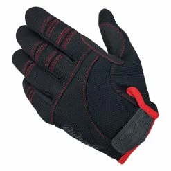 Biltwell Moto Gloves - Black/Red