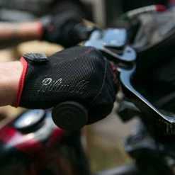 Biltwell Moto Gloves - Black/Red -Biltwell Shop 012955 Biltwell Moto Gloves Black Red 12