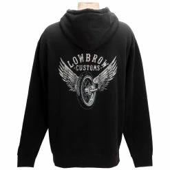 Lowbrow Customs Winged Wheel Pullover Hooded Sweatshirt